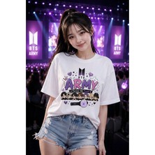 BarsDepo Bts Army Baskılı Oversıze T-Shırt | Premıum Kalıte