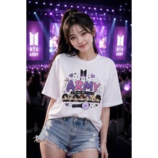 BarsDepo Bts Army Baskılı Oversıze T-Shırt | Premıum Kalıte