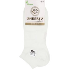 Mia Calzente - Umberto 307 12'li Erkek Doğal Bambu Patik Çorap