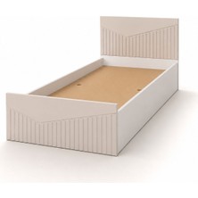 By Cino Leyla Modern Tasarım Mdf Membran Bej Karyola