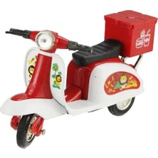 Egecen Çek Bırak Metal Vespa Motor cm - FY361A-D - Kırmızı - 1 Adet