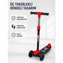 Kaia Life Çocuk Skuteri 3 Tekerlekli Geniş Basma Alanlı Ayarlanabilir Boy Scooter