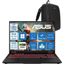 Asus Tuf Gaming F16 FX608JHI Intel Core I5 14450HX 32GB Ddr5 512GB SSD+512GB 8GB/RTX5050 115W 16" Fhd+ 16:10 (1920 x 1200, Wuxga), IPS sRGB:100.00%,144Hz WINDOWS11HOME Gaming WTU23H10+ZETTAÇANTA