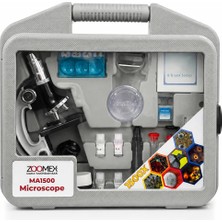 Zoomex MA1500-3PZL Mikroskop Set Taşıma Çantası HEDİYELİ - 1500 Kat Büyütme - Eğitici ve Öğretici - Geleceğin Bilim İnsanı Olun!
