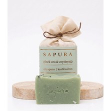 Sapura El Yapımı Çörek Otu & Zeytinyağı Doğal Sabun (Smooth & Strong) - Arındırıcı & Cilt Dengeleyici (Saç, Cilt,yüz 110 G)