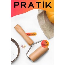 Pratik Merdane Ahşap Ergonımik Oklava ( Lisinya )