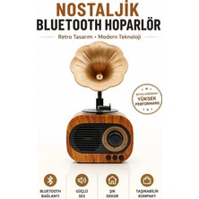 Omaze Nostaljik Gramafon Plak Görünümlü Mini Retro Bluetooth Hoparlör