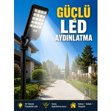 Hareket Sensörlü Solar LED Aydınlatma 3 Modlu Uzaktan Kumandalı Bahçe Lambası - Lisinya