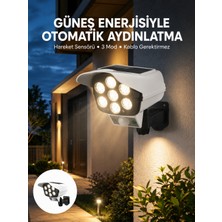 Uzaktan Kumandalı Güneş Enerjili LED Güvenlik Lambası Kamera Tipi Hareket Sensörlü Yeni Nesil - Lisinya