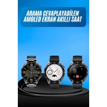 Hace Bazaar Amoled Ekran 3 Kordonlu Akıllı Saat 5.0 Bluetooth Bağlantılı Android ve Ios Uyumlu