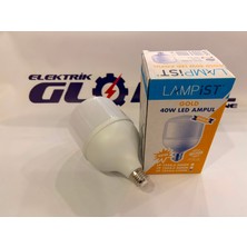 Lampist 40W Torch LED Ampul 4000 Lümen – E27 Standart Duy Yüksek Işıklı Tasarruflu Endüstriyel Tavan Ampulü (6500K Beyaz Işık)