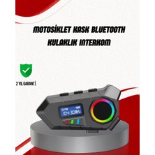Suya Dayanıklı Bluetooth  Interkom 5.4 Hoparlör 500MAH Batarya ve Fm Radyo Özellikli - Lisinya