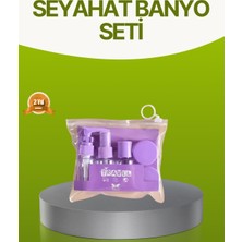 Seyahat Banyo Seti 5 Parça Şeffaf Taşıma Çantalı 30 ml - Lisinya