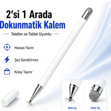 Sneezy Honor Pad 9 Ile Uyumlu Çift Uçlu Dokunmatik Kalem Disk Fiber Uç