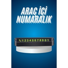 Araç Içi Numaratör Numaralık Oto Cam Kartı Fosforlu Numaratör - Lisinya