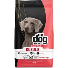 Mr. Dog Happy Kuzulu Yetişkin Köpek Maması 15 kg - Düşük Tahıllı, Hipoalerjenik, Yüksek Enerji