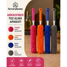 Sevora Home Mikrofiber Manyetik Antistatik Toz Alma Püskülü | Pratik Temizlik Aparatı | Makarna Model