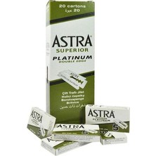 3D Sepetim Astra Tıraş Bıçağı Yeşil Jilet 20'li Paket