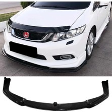 MKG Otomotiv Honda Civic Fb7 Modulo Ön Lip Plastik Parlak Siyah Karlık-Ön-Ek-Bodykit 2012 2013 2014 2015 2016
