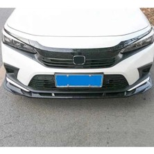MKG Otomotiv Honda Civic Fe 3 Parça Ön Lip Plastik Parlak Siyah Karlık-Ön-Ek-Bodykit 2022 ve Üzeri