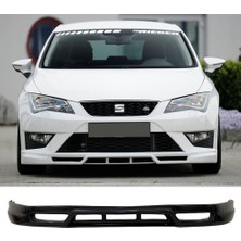 MKG Otomotiv Seat Leon Mk3 Fr G Desing Ön Lip Plastik Parlak Siyah Karlık-Ön-Ek-Bodykit 2012 2013 2014 2015 2016