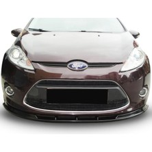 MKG Otomotiv Ford Fiesta Mk6 Ön Lip Plastik Parlak Siyah Karlık-Ön-Ek-Bodykit 2008 2009 2010 2012 Makyajsız Kasa