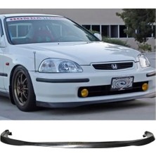 MKG Otomotiv Honda Civic Sir Ön Lip Plastik Parlak Siyah Karlık-Ön-Ek-Bodykit 1996 1997 1998 Makyajsız Kasa