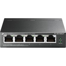 Tp-Link TL-SG1005LP 5 Port 4 Port Poe+ 10-100-1000 Mbps 1 Port Uplink Switch Çelik Kasa (Kdo)