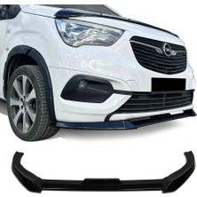 MKG Otomotiv Opel Combo Ön Lip Plastik Parlak Siyah Karlık-Ön-Ek-Bodykit 2019 2020 2021 2022 2023 2024