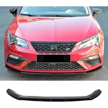 MKG Otomotiv Seat Leon Mk3.5 Cupra Ön Lip Plastik Parlak Siyah Karlık-Ön-Ek-Bodykit 2017 2018 2019 2020