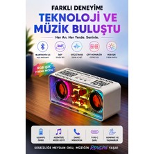Matechno 10W Rgb Bluetooth Hoparlör Taşınabilir Müzik Kutusu Sd-Aux Bağlantı Sese Duyarlı Rgb Modlu Hoparlör