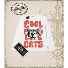 Tarzsokak Gotik & Grunge Streetwear Cool Cats Long Sleeve