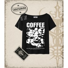 Tarzsokak Gotik & Grunge Streetwear Coffe Dream Kayık Yaka Tişört