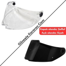 mt Helmets V-28 Thunder 4 Kask Camı Güneşte Kararan