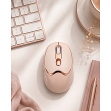Hace Bazaar Bluetooth ve 2.4g Destekli Sessiz Kablosuz Mouse Şarjlı Tasarım
