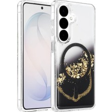 Nemere Mey Ithalat®  Samsung Galaxy S26 Lotus Simli Magsafe Kapak - Siyah