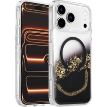 Nemere Mey Ithalat®   iPhone 17 Pro Max Lotus Simli Magsafe Kapak - Siyah