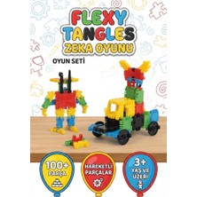 Farbu Oyuncak 129 Parça Flexy Tangles Eğitici ve Psikomotor Gelişimi Destekleyici Eğlenceli Oyun Seti