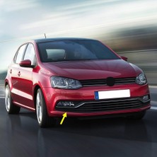 Kazan Hobi Ön Tampon Sağ Sis Çerçevesi Kromlu 6C0854662C Vw Polo ile Uyumlu 2015-2017
