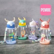 Empressco 600 ml Polykarbon Geyikli Matara Pipetli Otomatik Kapaklı 20 cm Uzunluk