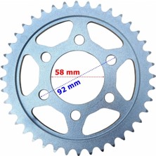 Monero Arka Dişli 43T Rks Srk 125 R