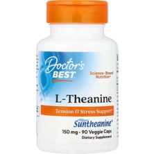 Doctor's Best L-Theanine Contains Suntheanine Helps Reduce Stress & Sleep 150 Mg 90 Caps