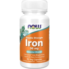 Now Foods Iron 36 Mg Double Strength 90 Veg Kapsül