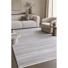 Cinka Home Zafir Gri Bej Modern Salon Halısı Özel Ölçü Robot Süpürge Uyumlu Kolay Temizlenebilir Polip Halı