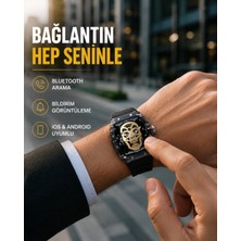 GRAYLINE Uzun Pil Ömürlü Akıllı Saat Günlük ve Spor Kullanım