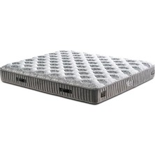 Niron Yatak Line Visco Yatak 180x200 cm Çift Kişilik 28 cm Visco Süngerli Yaylı Lüks Yatak Orta Sert Koyu Gri
