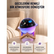 Astraltech Gece Lambası Özellikli Taşınabilir Nemlendirici ve Aromaterapi I USB Girişli