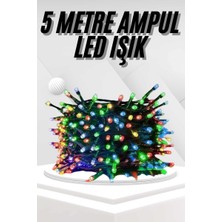 Mabelme Ledli Fişli LED Dekor Lambası 5m Rgb Yılbaşı Ağacı Işığı