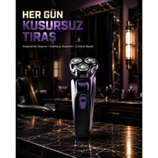 OtoTech Kompakt Şarjlı Saç Sakal Tıraş Makinesi Kuru Kullanım Özellikli