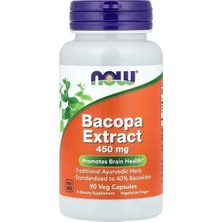 Now Bacopa Ekstresi 450 Mg 90 Vegan Kapsül Bitkisel Takviye